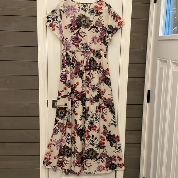 Patrons of Peace Boho Floral Front Wrap Maxi Dress S EUC - Picture 4 of 15